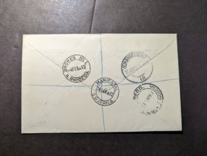 1932 South Africa Airmail First Flight Cover FFC Mariental to N Rhodesia