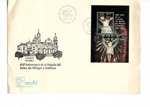 ARGENTINA 1992 RELIGION LORD OF MIRACLES JESUS CATHEDRAL OF SALTA SS LARGE FDC