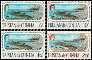 ✔️ TRISTAN DA CUNHA 1967 - CALSHOT HARBOR BOAT SHIP - SC.  104/107 MNH ** [5CW6]