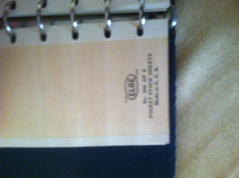 Mini Stamp stock book. Elbe brand