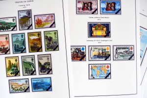 COLOR PRINTED TRISTAN DA CUNHA 1952-2010 STAMP ALBUM PAGES (139 illustr. pages)