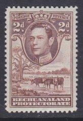 Bechuanaland Prot sc#127 1938 2p KG6 Cattle MNH
