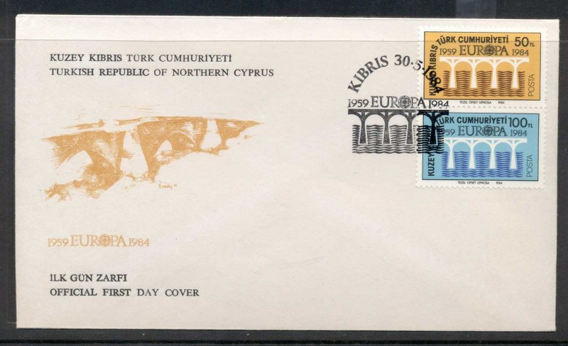 Turkey 1984 Europa Bridge FDC