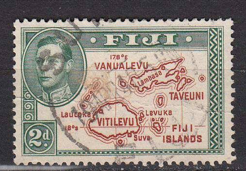 Fiji - 1938  KGVI 2p    Sc# 120 (no 180*)  (5553)