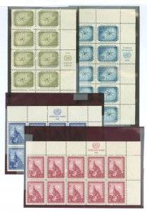 United Nations--New York #59-62 Mint (NH) Multiple