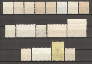 ST LUCIA 1938/48 SG 128a/141 MNH