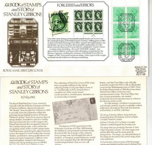 1982 GREAT BRITAIN BOOKLET PANE STANLEY GIBBONS STORY - FORGERIES AND ERRORS