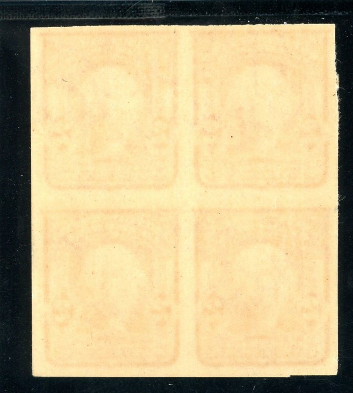 USAstamps Unused FVF US 1906 Washington Imperforate Block Scott 320 OG MNH 