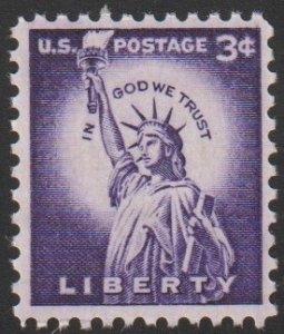 SC# 1035c - (3c) - Statue of Liberty, dry printing - MNH single