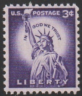 SC# 1035c - (3c) - Statue of Liberty, dry printing - MNH single