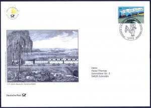 Germany 2014 Steam Trains Locomotives Mi. 3070 FDC