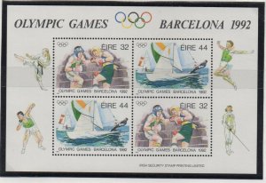 Ireland Sc 855a 1992 Barcelona Olympics stamp sheet mint NH