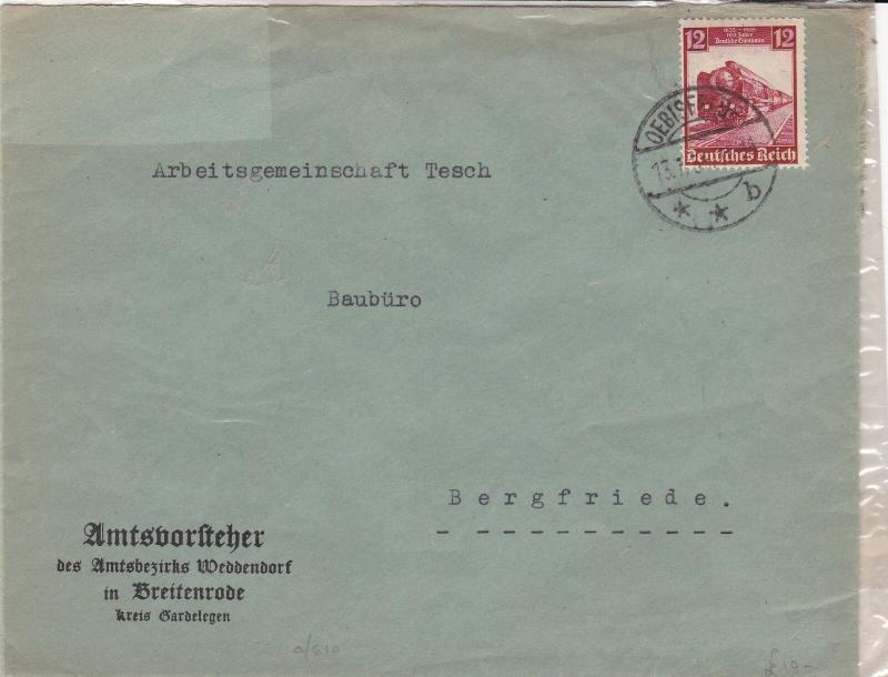 germany 1935 stamps cover ref 21056