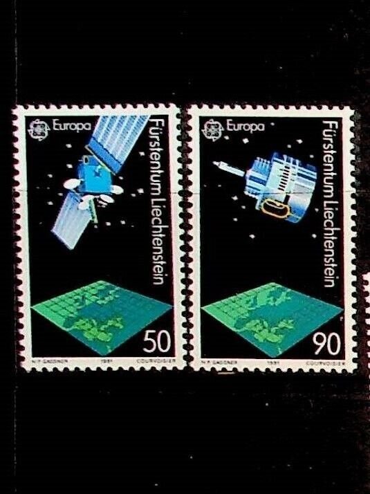 LIECHTENSTEIN Sc 955-6 NH ISSUE OF 1991 - EUROPA