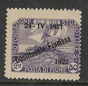 Fiume Scott 155 Mint - First Constitutent Assembly