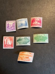 Stamps Pakistan Scott #66-72 hinged