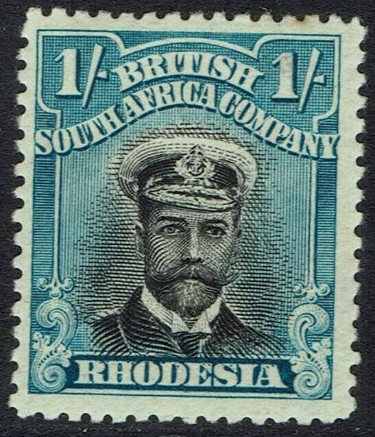 RHODESIA 1913 KGV ADMIRAL 1/- DIE II PERF 14 