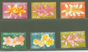 Papua New Guinea #1170-1175  Single (Complete Set) (Flora)