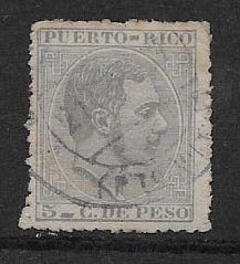 PUERTO RICO STAMP, VFU  #APRIL M5