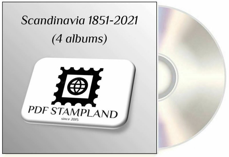 Scandinavia 1851-2021 (4 albums) PDF STAMP ALBUM PAGES