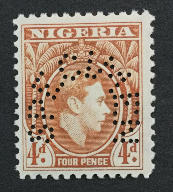 MOMEN: NIGERIA SG #54s SPECIMEN 1938-51 MINT OG H LOT #191796-534