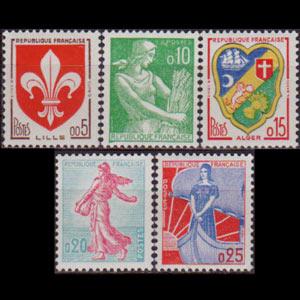 FRANCE 1960 - Scott# 938-42 Farmer Issued 1960 Set of 5 LH