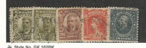 Brazil, Postage Stamp, #181, 183-185, 194 Used, 1911-16