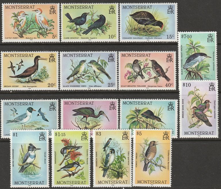 Montserrat 524-538 complete set MNH