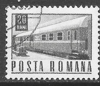 Romania 1969: 20b Mail Railway Car, CTO, F-VF