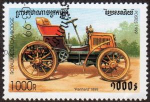 Cambodia 1814 - Cto - 1000r ‭‭‭1898 Panhard (1999)