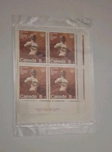 Canada 1975 #B7 Combat Sports  MS Of Plate Blocks MNH