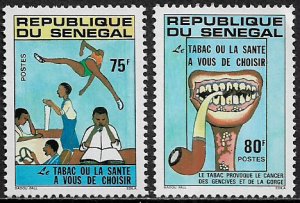 Senegal #546-7 MNH Set - Anti-Tabacco Campaign