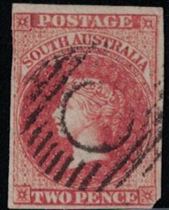 SOUTH AUSTRALIA , Scott # 6 , used Cat. $ 90.00