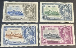 CEYLON # 260-263-MINT/HINGED---COMPLETE SET---1935