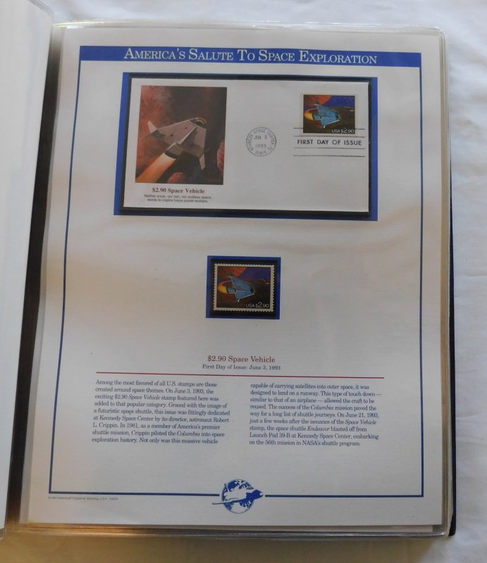 America's Salute to Space Exploration, Fleetwood First Day Covers w/ Min...