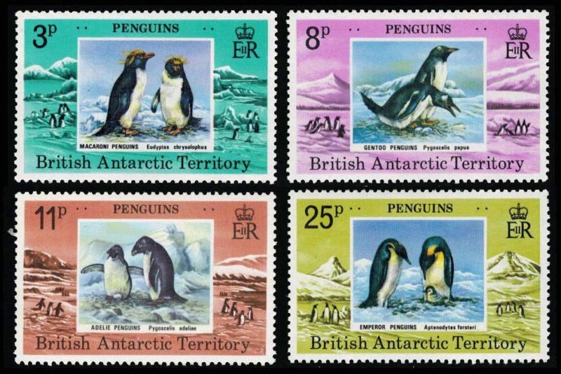 British Antarctic Territory Scott 72-75 Mint never hinged.