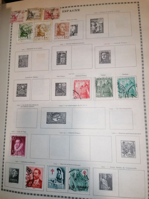 Old Yvert album with many stamps inside