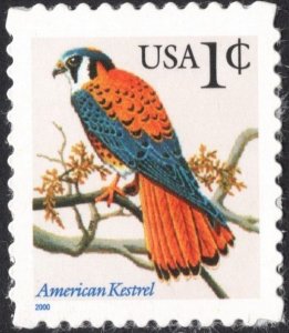 SC#3031A 1¢ American Kestrel Single (2000) SA