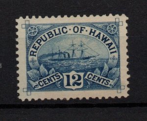 Hawaii 1894 12c S.S Arawa mint no gum #78 WS34612