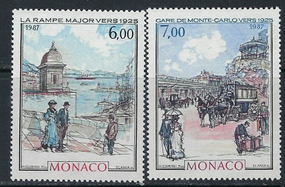 Monaco 1546-47 MNH 1986 Paintings (ak4750)