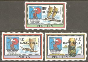 PENRHYN ISLANDS Sc# 408 - 410 MNH FVF Set of 3 Pacific Arts Festival 1992