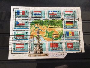 Hungary used stamps  Flags sheetbA15447