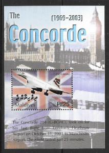 MALDIVE ISLANDS SGMS3927a 2004 CONCORDE MNH 