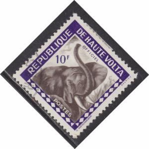 Burkina Faso O3 Elephant 1963