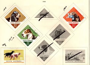 ROMANIA Scott 1808-1810, 18137 Used Dog short set 1990 favor canceled