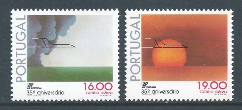 Portugal #C12-13 NH TAP - Airline of Portugal Anniv.