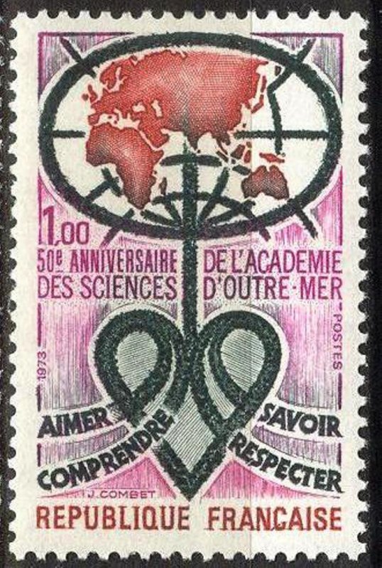 France 1973 Academy of Sciences in the Overseas Territories MNH