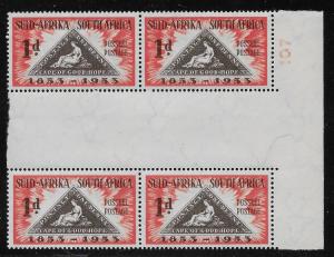 SOUTH AFRICA SC# 193  B/4 FVF/MNH 1953