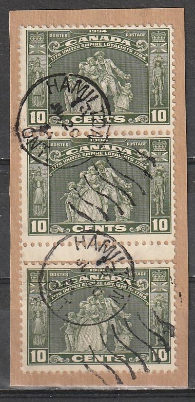 #209 Canada Used Pair & Single Loyalist Issues