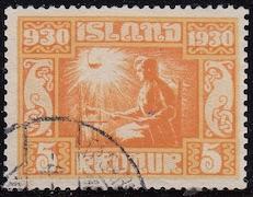 Iceland #165, used, CV $190
